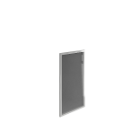 Дверь стеклянная в рамке низкая левая LT-S3RЛ