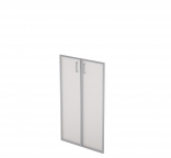Комплект средних стеклянных в алюминиевом профиле дверей  6ФКс.009