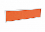Экран для столов-тандемов ткань в алюминиевом профиле (оранжевая) V-052T